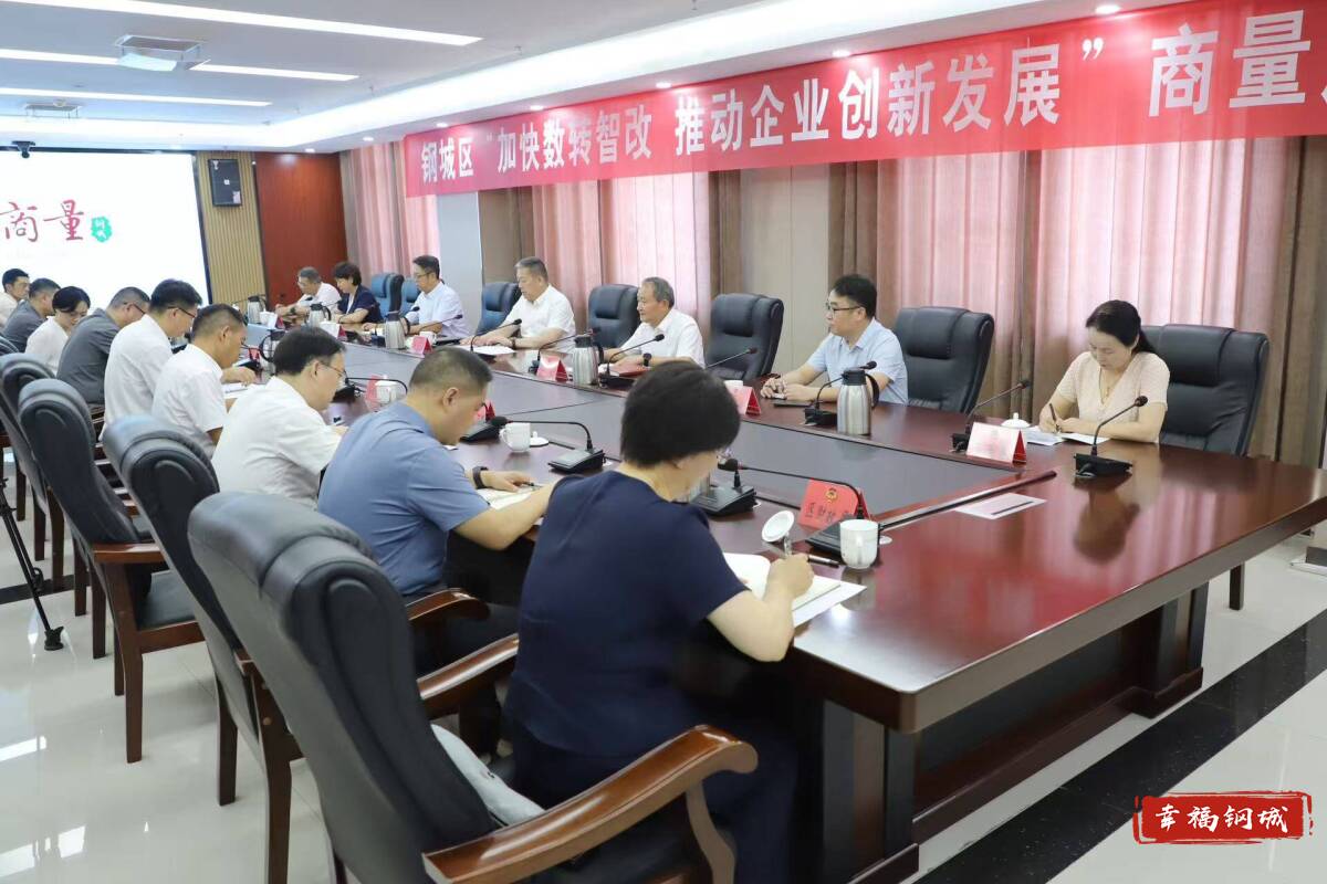 钢城区召开“加快数转智改，推动企业创新发展”商量活动座谈会